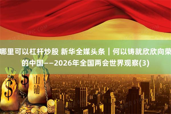 哪里可以杠杆炒股 新华全媒头条︱何以铸就欣欣向荣的中国——2026年全国两会世界观察(3)