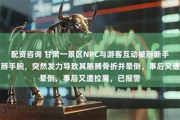 配资咨询 甘肃一景区NPC与游客互动被掰断手臂：对方提出掰手腕，突然发力导致其胳膊骨折并晕倒，事后又遭拉黑，已报警
